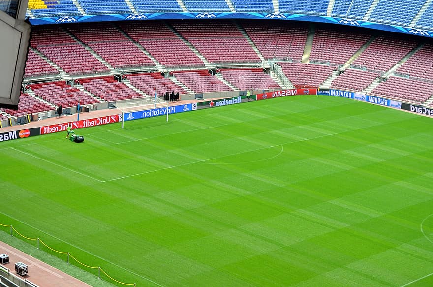 Camp Nou, stadion, wybielacz, stadion piłkarski, Arena sportowa, piłka nożna, sport, krzesła, wydziwianie, ziemia, pole