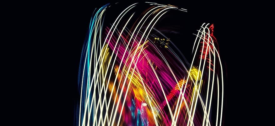 Bright, Line, Science And Technology, Long Exposure, Lights, Sports, Abstract