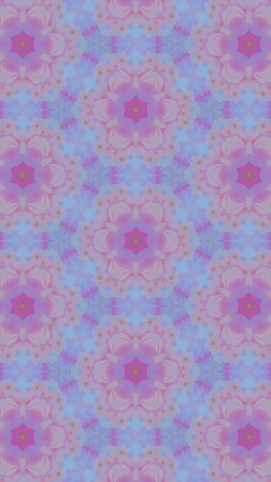 Muster, Rosa, Hexagon, Blume, Design, Textur, Blumen-, Farbe, Stoff, romantisch