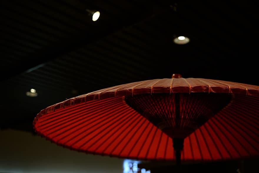 guarda-chuva, contraste, tradição, Japão, estilo japonês, Artes e Ofícios, construir, decoração, culturas, noite, cultura japonesa