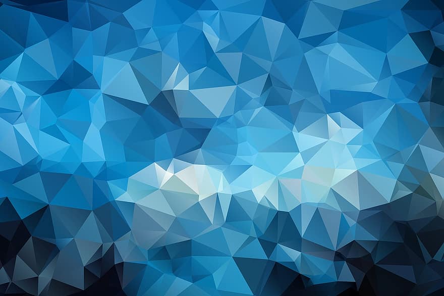 Abstract, Texture, Background, Triangles, Landfill, Color, Bright, Geometric, Blue, Dark, Gradient