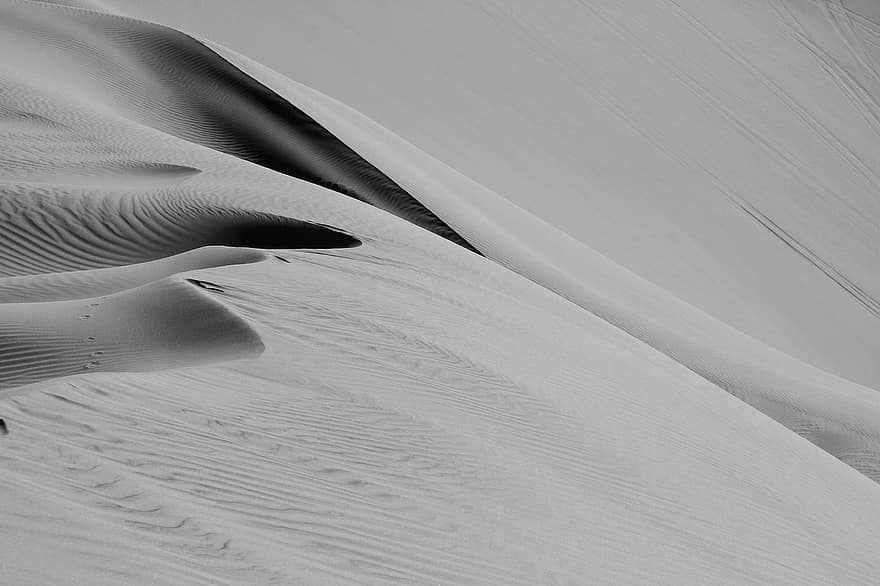 砂漠、砂丘、ミニマリズム、自然、砂、パターン、きらきら、風景、抽象、波、ドライ