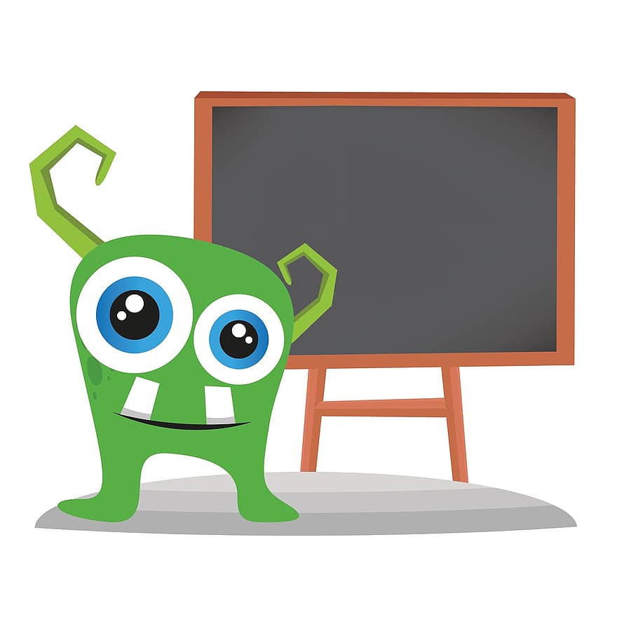 Blackboard, The Board, Teach, The Classroom, Cute, Cartoon, Learning, Bright, The Elementary School, Media Classes, As Children
