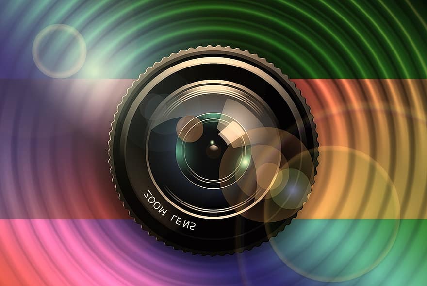 렌즈, 카메라, 사진 작가, 사진, 디지털, 과학 기술, 샷, 녹음, 여자, 필름, 렌즈 광학 반사