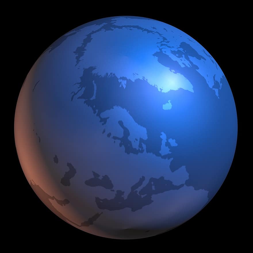 Scandinavia, harta lumii, Hartă, glob, continente, continent, Pământ, țară, state ale Americii, mări, emisfere
