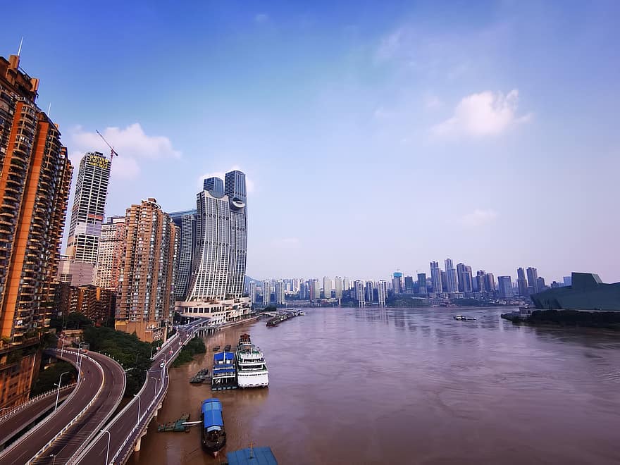 ciudad, viaje, turismo, Chongqing