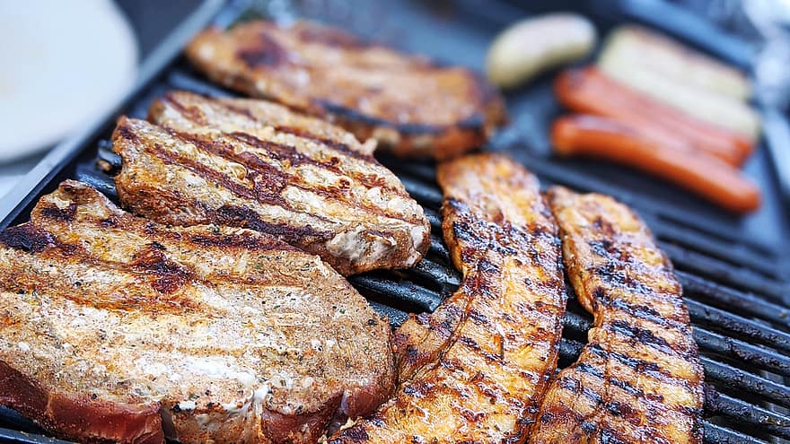 barbecue, barbeque, bbq, rooster, grillen, gegrild, vlees, worst, biefstuk, varkensvlees, rundvlees