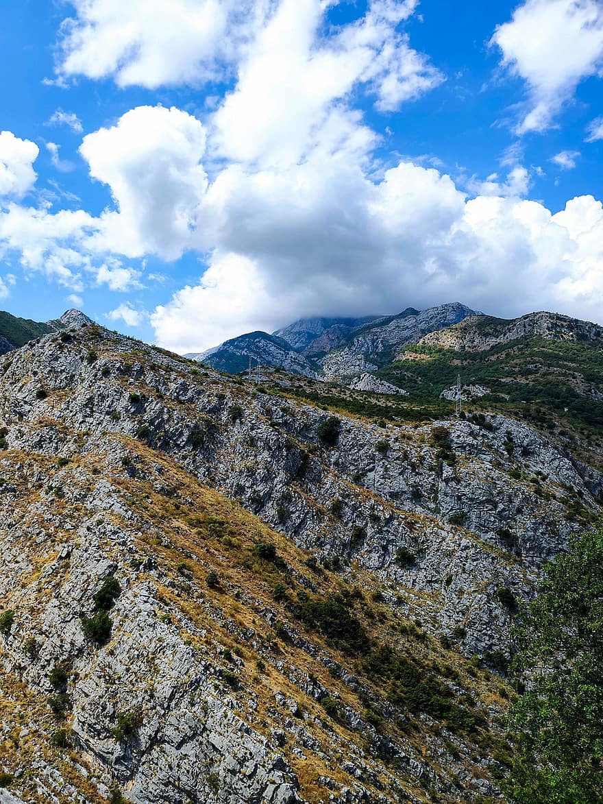 Barra, Montenegro, montanhas, outono, natureza, caminhada