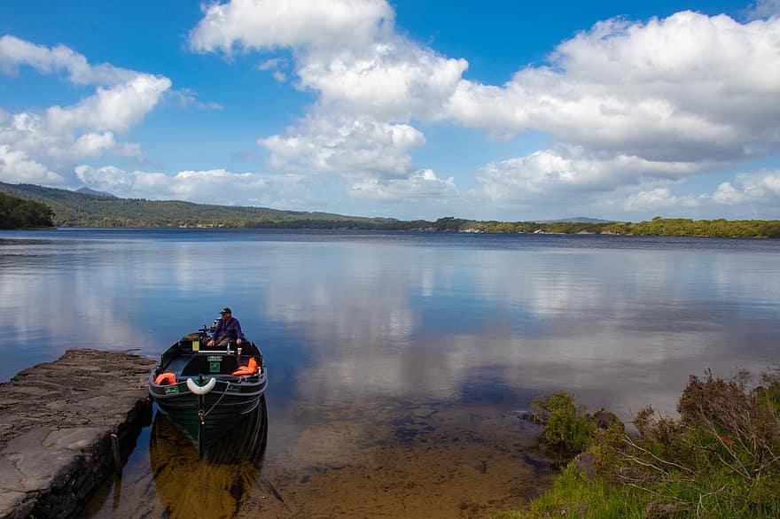 lago, barca, viaggio, esplorazione, all'aperto, natura, Lough Leane