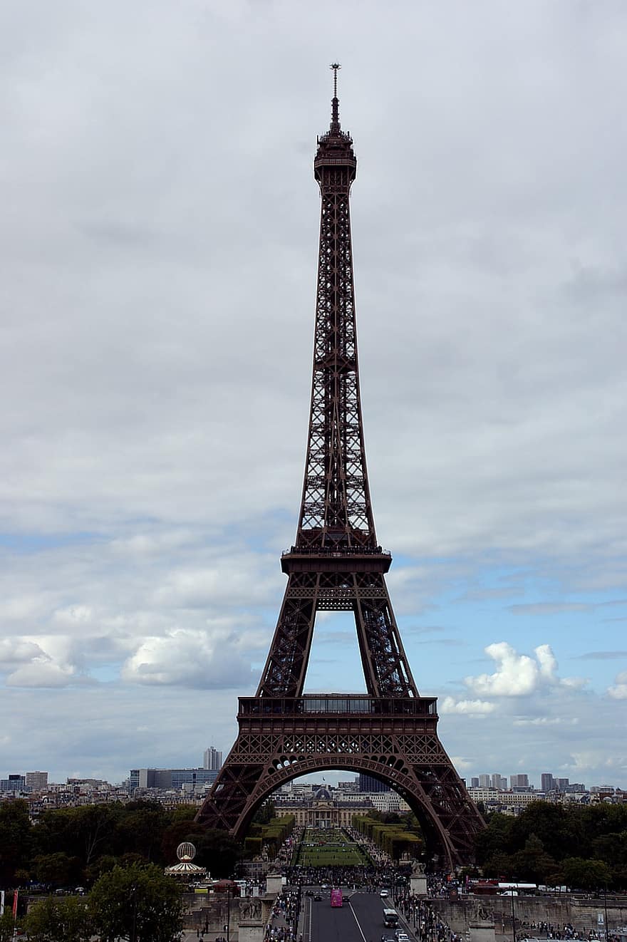 Париж, Эйфелева башня, архитектура, город, ориентир