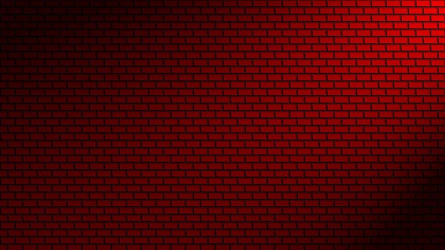 fondo, ladrillo, pared, rojo, ladrillos