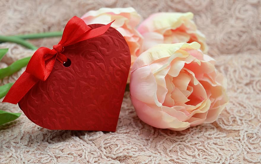 Heart, Rose, Valentine's Day, Mother's Day, Birthday Card, Greeting Card, Thanks To Congratulations, Thank You, Red Heart, Valentine, Love