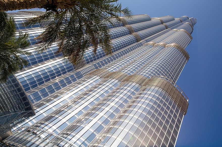 arkitektur, bybildet, bygning, virksomhet, himmel, skyskraper, høy, arab, arabisk, Asia, Burj Khalifa