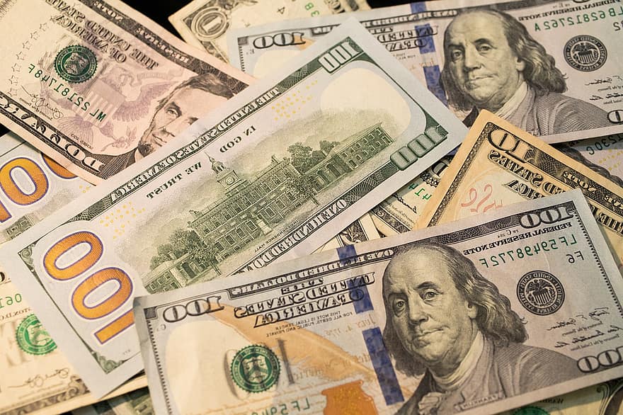 ดอลลาร์, เงิน, ร้อย, 100, บิล, เงินตรา, สหรัฐ, เรา, เศรษฐกิจ, แบงก์, ธนาคาร