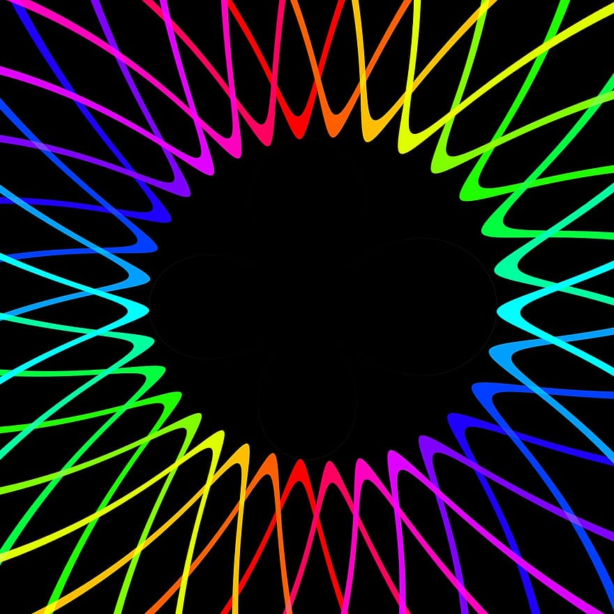star, simetri, fraktal, Desen, soyut, kaos, karmakarışık, Kaos teorisi, bilgisayar grafikleri, renk, renkli