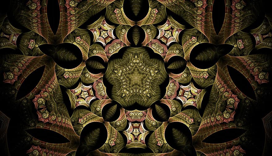 Rosette, Blumenmuster, Kaleidoskop, Tapete, Dekor, digitale Kunst, Kunstwerk, Muster, Dekoration, abstrakt, Hintergründe