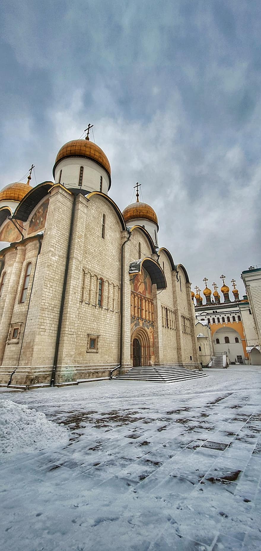 kościół, budynek, Moskwa, kreml, Rosja, stary, architektura, chrześcijaństwo, religia, kultury, znane miejsce