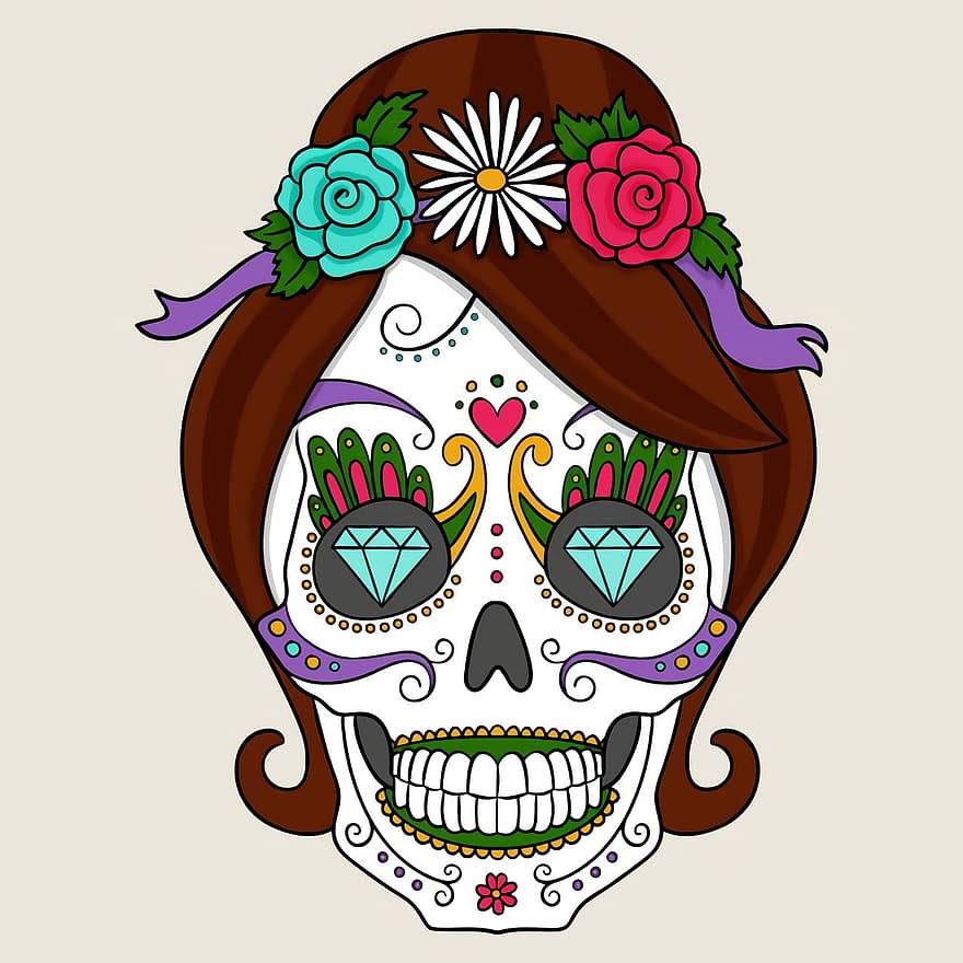 Day Of The Dead, Catrina, Skull, Bruges, Death, Mexico, Mystery, Horror, Cálaca, The Grim Reaper, The Death