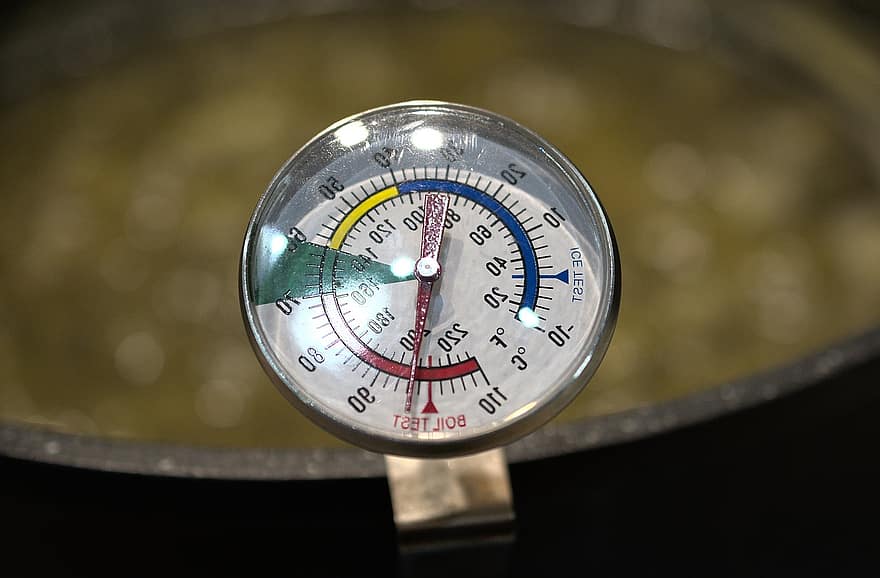 termometer, sylt, temperatur, värme, varm, Utrustning, närbild, mätinstrument, enda objekt, metall, makro