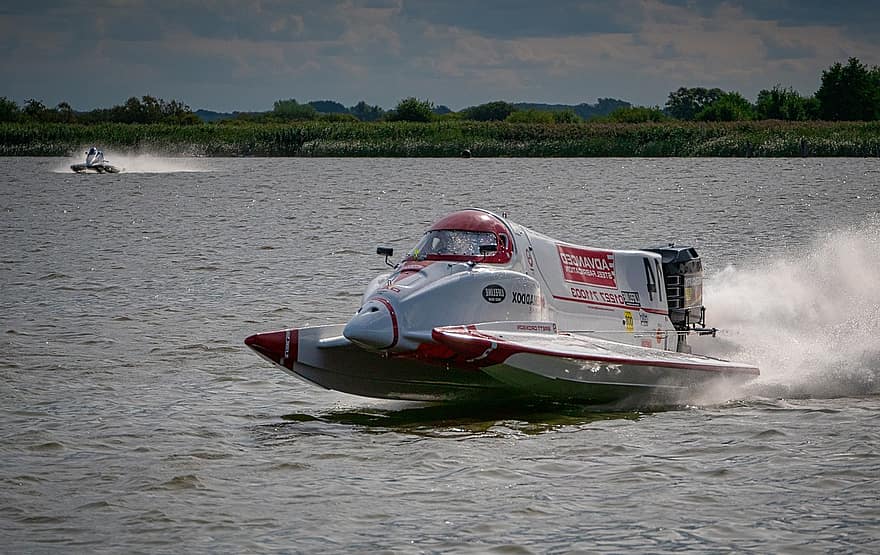 Powerboat, Speed, Travel, Outdoors, Sea, nautical vessel, water, transportation, summer, sport, extreme sports