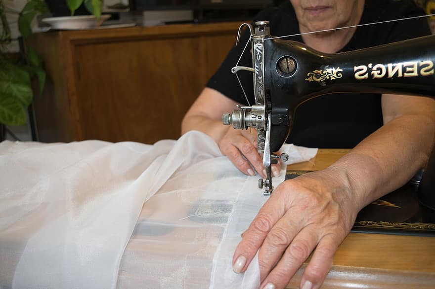 Dressmaker, Sewing Machine, Skill, Sew, Weaver, Threads, Hands, Manual, sewing, tailor, working