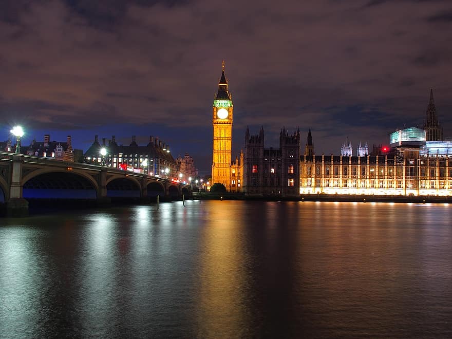런던, 빅 벤, 의회, 영국, 건축물, 건물, 경계표, 유럽, 큰, 벤, 영국 국회 의사당