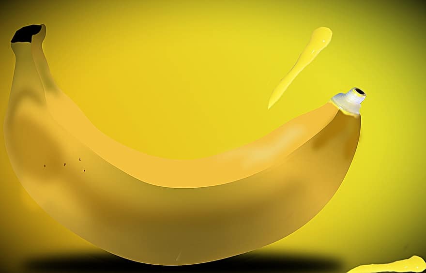 caurule, banāns, dzeltens, veselīgi, augļi, ēdiens, augļu, tropu, ēst, vitamīnus, deserta banāns