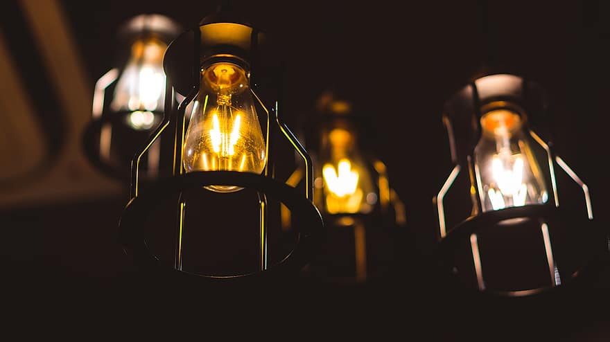 les lampes, des lanternes, Lampes Vintage