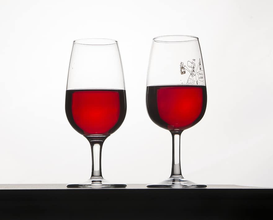 nápoje, sklenka, víno, červené víno, alkohol, napít se, nápojová sklenice, kapalný, detail, sklenice na víno, jeden objekt