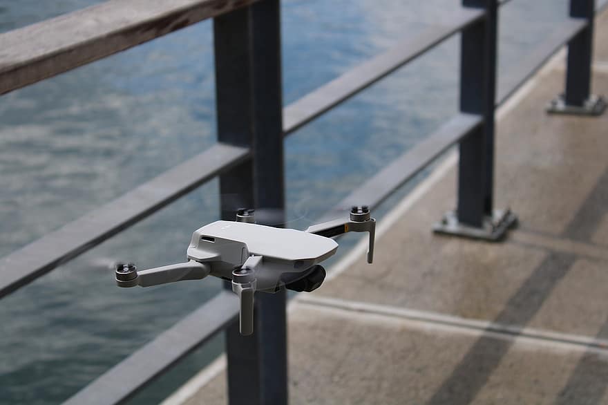 Pier, Drone, Quadrocopter, Remote Controlled Aircraft