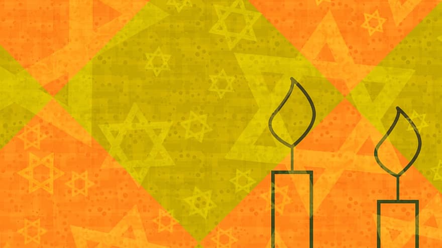 Davidova hvězda, šabatové svíčky, tapeta na zeď, Šabat, magen david, židovský, judaismus, Židovské symboly, náboženství, hanukkah, tradiční