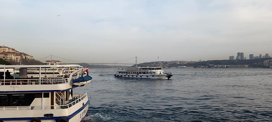 Isztambul, tenger, utazás, idegenforgalom, óceán, hajó, szállítás, víz, szállítási mód, híres hely, utazási célpontok