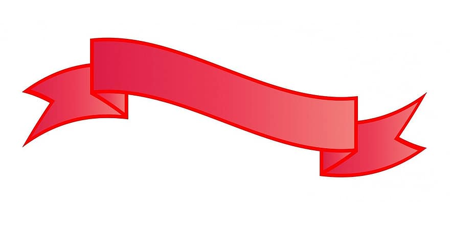 cinta, banner, vermell, en blanc, etiqueta, disseny, icona, insígnia, símbol