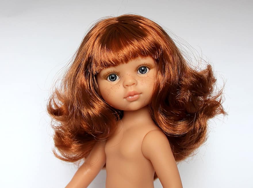Baby Doll, Redhead Doll, Doll Paola Reina, Doll Face