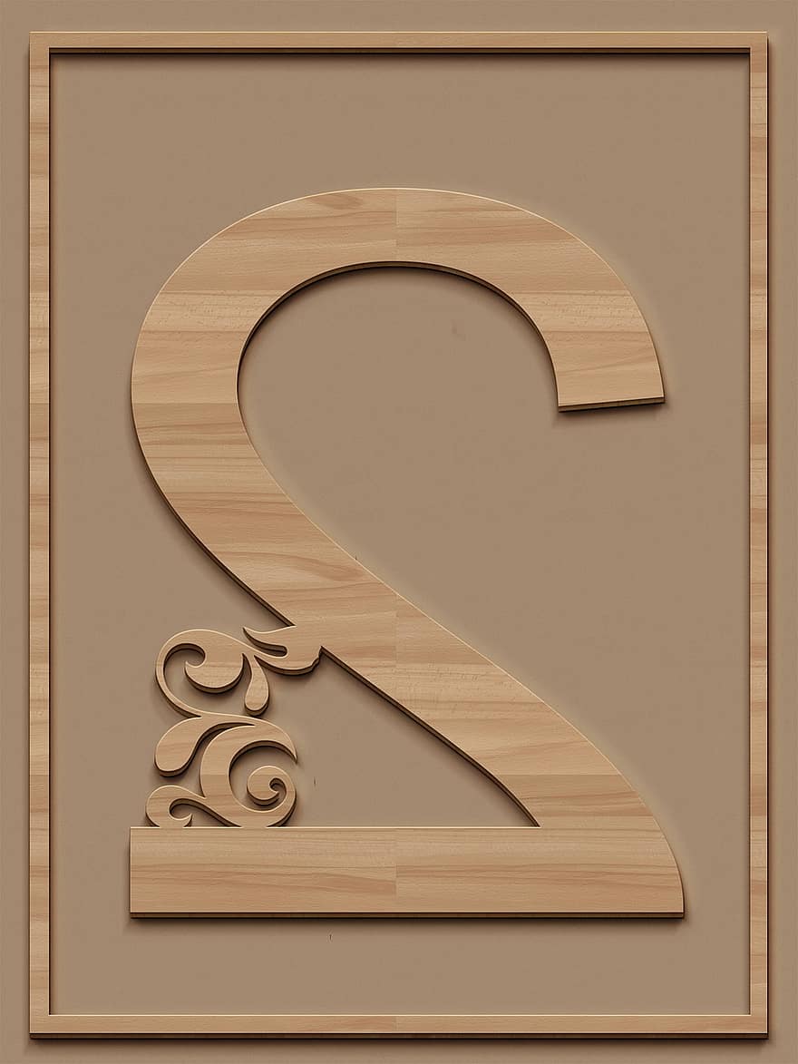 número, 2, dos, madera, dígito, fondo, álbum de recortes, textura, decorativo, decoración, diseño