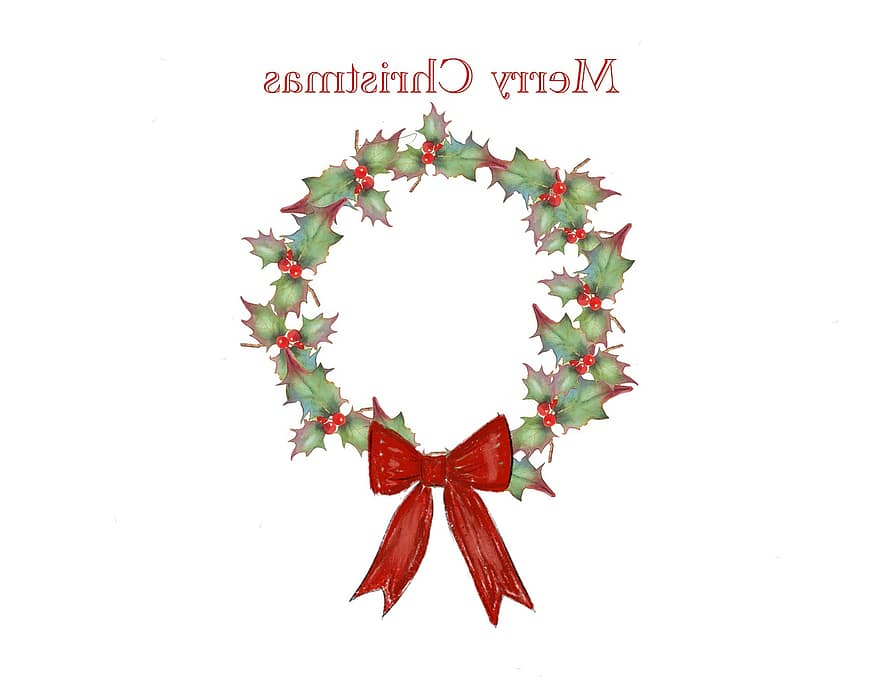 Christmas, Wreath, Bow, Xmas, December, Winter, Decoration, Holiday, White, Cold, Season