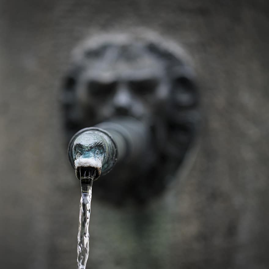 Fontana, doccione, flusso, scultura, Fontana d'acqua