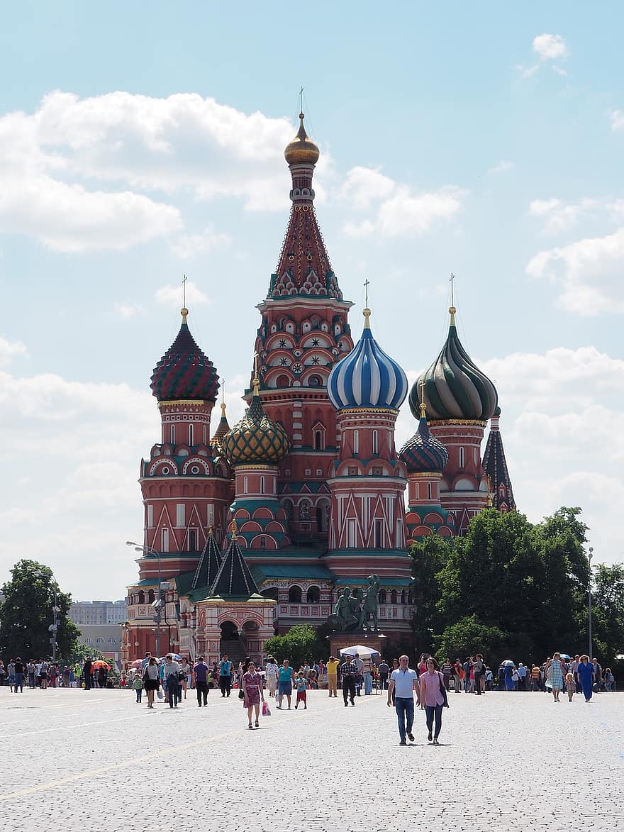 मास्को, रूस, संत तुलसी का गिरजाघर, आर्किटेक्चर, धर्म, ईसाई धर्म, चर्च, पर्यटकों के आकर्षण