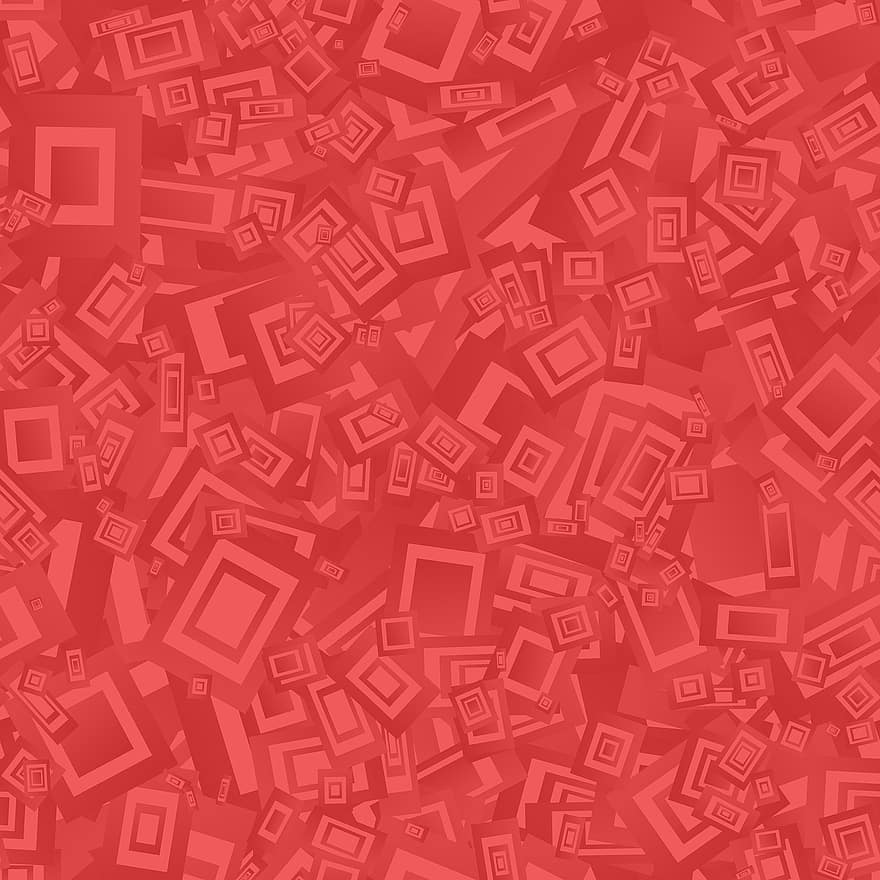 Chaotic, Red, Pattern, Rectangle, Seamless, Repeat, Seamless Pattern, Wallpaper, Background, Red Background, Red Wallpaper
