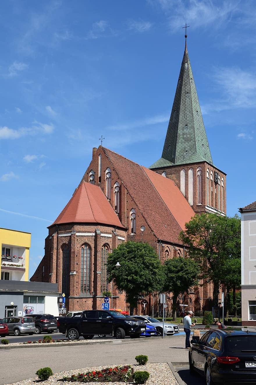 biserică, arhitectură, monument, oraș, clădire, istorie, Drawsko Pomorskie, creştinism, religie, loc faimos, exteriorul clădirii