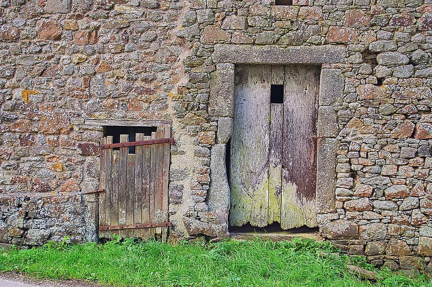 двері, дерев'яні двері, в'їзд, старі дерев'яні двері
