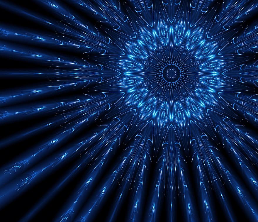 Mandala, abstract, concentric, geometric, fundal, scrapbooking, tapet, negru, albastru, alb, lumini