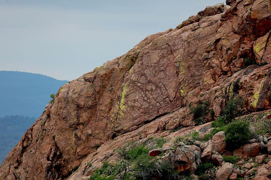 Rock Formation, Enchanted Rock, Texas, Landscape, Nature, Mountain, rock, cliff, mountain peak, summer, forest
