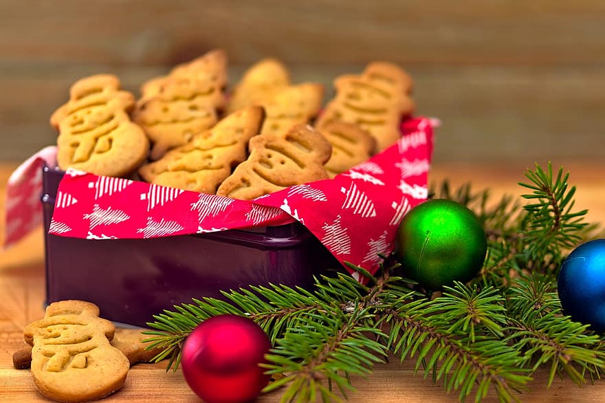 Kerstmis, koekjes, vakantie, seizoen, decoratie, voedsel, koekje, komst, Leef Stil, lekker, schattig