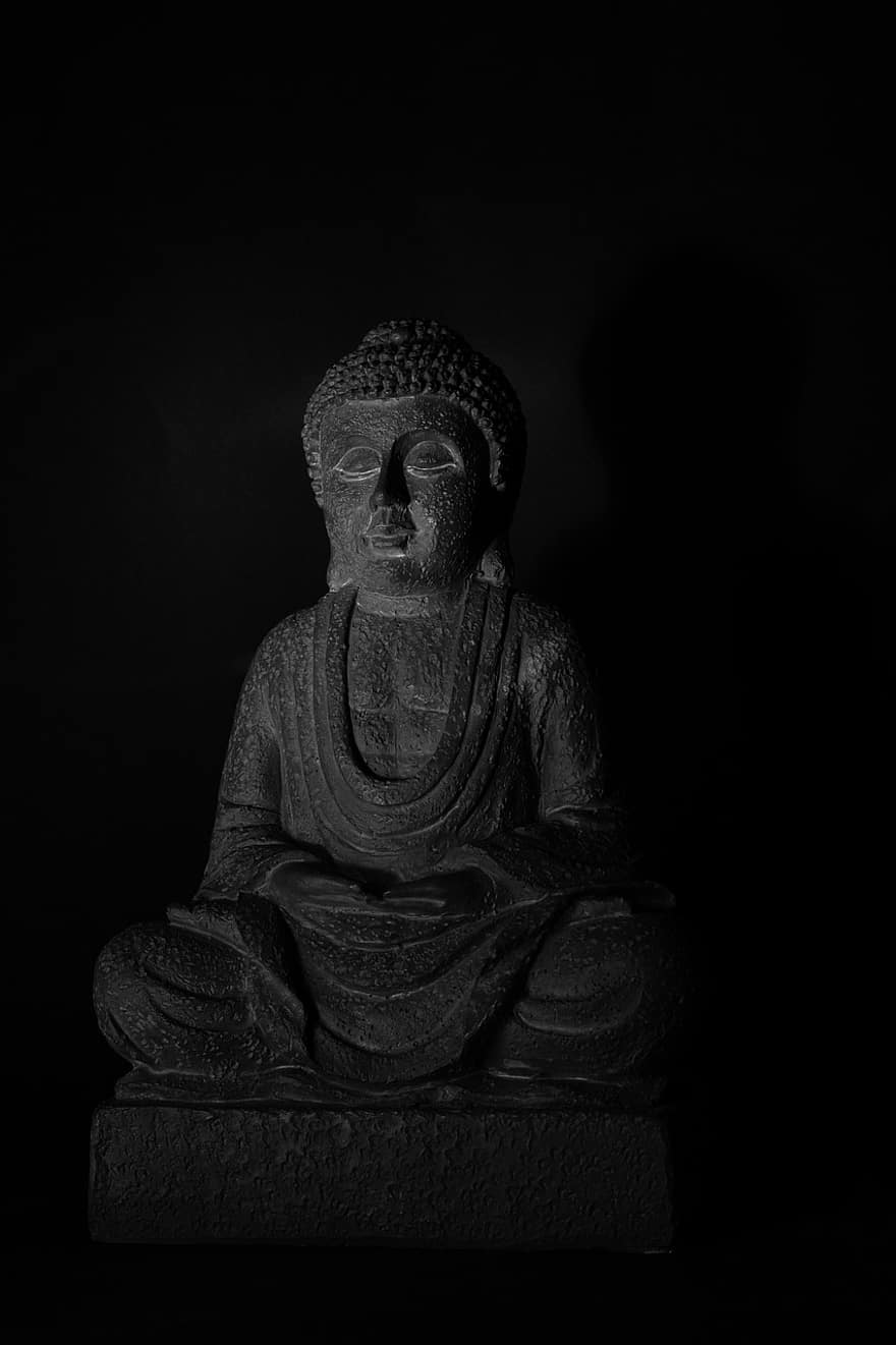 Budas statuja, budisms, buddha, budistu statuja, Āzija, fona, ķīniešu kultūra