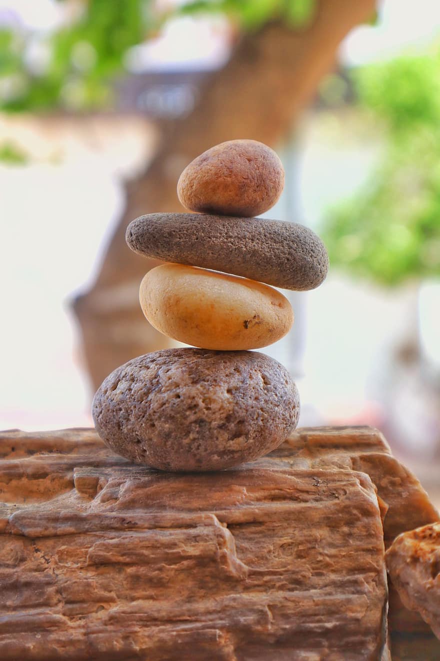 Cairn, roques, pila, pedres, equilibri, còdols, naturalesa, pedra, Munt, primer pla, budisme