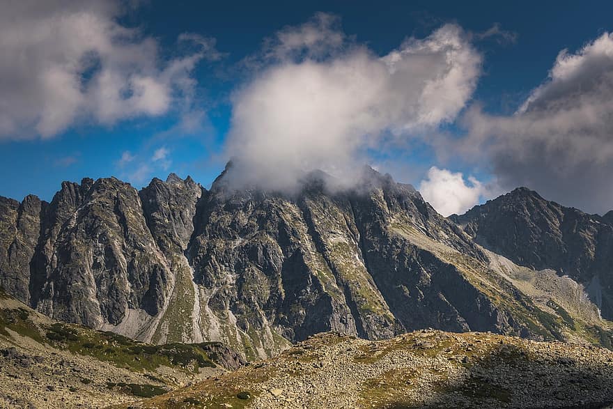 Tatra Dağları, Slovakya, dağlar, seyahat, peyzaj, tur, dağ, dağ zirvesi, yaz, çimen, dağ silsilesi