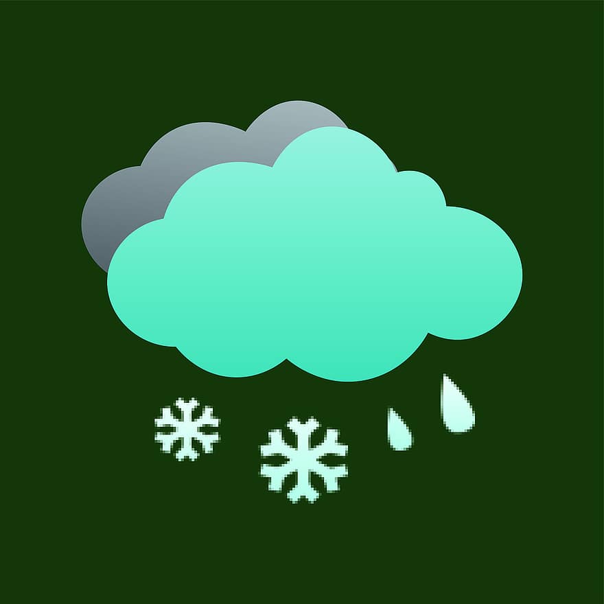 날씨, 눈, 비, 구름, 어두운, 감기, 얼음, 강설, 검은 비, 먹구름