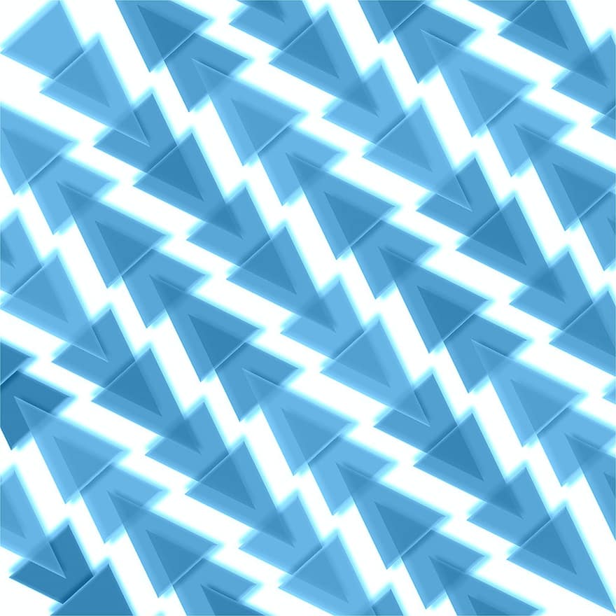 blau, blanc, 3d, ombres, formes, triangles, diagonal, Sobre El Bias, direcció, moviment, punters