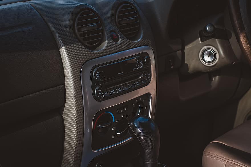 Automobile, Cockpit, Inner Space, Radio, Close Up